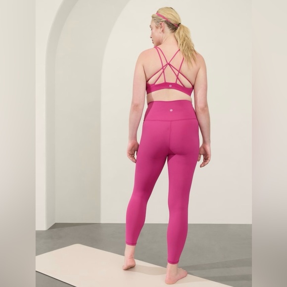 Athleta Transcend Crossover 7/8 Tight Legging // Iceplant Pink - Picture 6 of 7